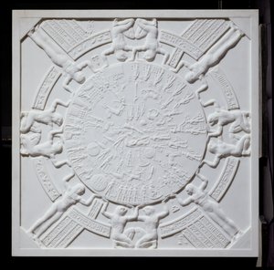 Kopio Denderan horoskoopista, Hathorin temppelin kappelin katosta, Dendera, Egypti, 1819 (marmori)